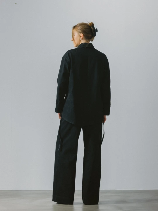 jeansowe spodnie z wysokim stanem czarny denim