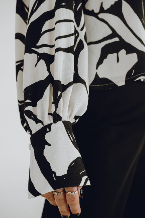 koszula oversize wiskoza wzory