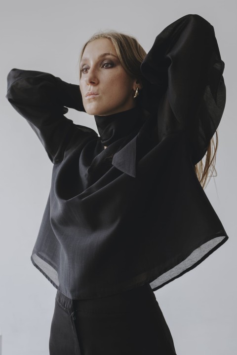 transparentna koszula damska z podszewka