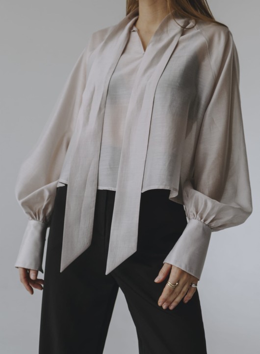 elegancka zloto srebrna koszula damska