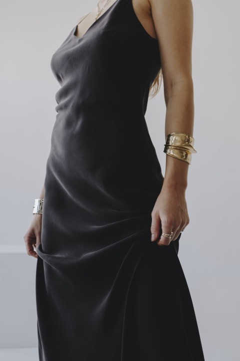 bielizniana dluga sukienka