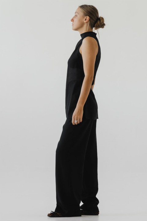 elegancki czarny top