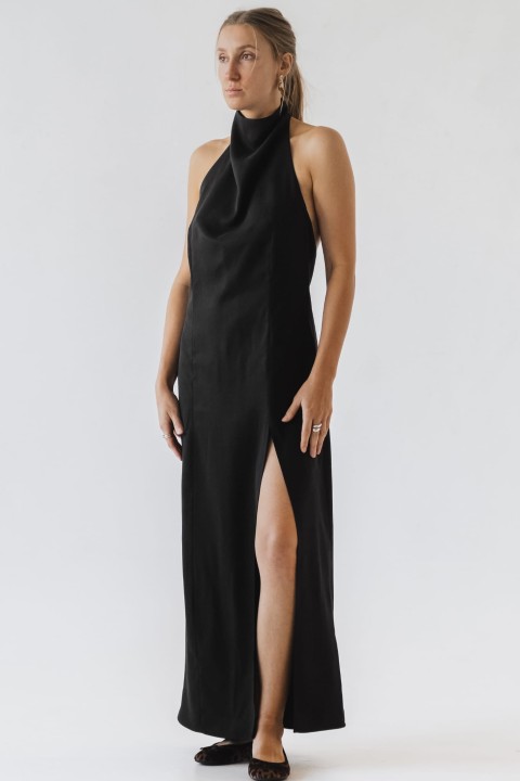 sukienka halter elegancka