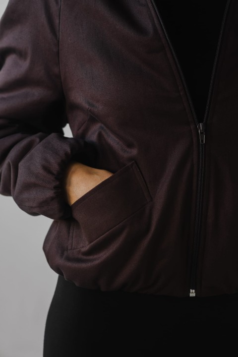 brazaowa krotka kurtka damska