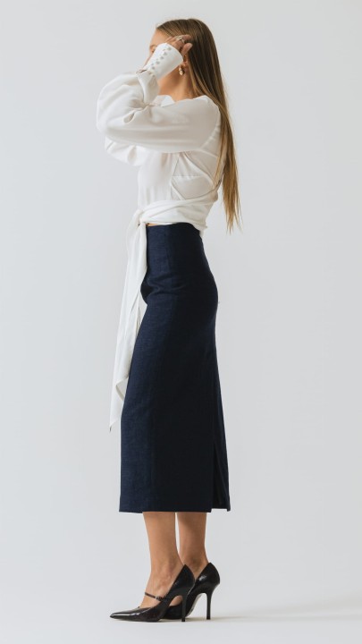 kopertowa koszula z dlugim rekawem i mankietem