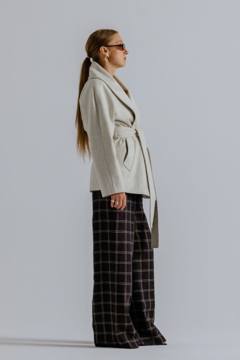 krotki welniany plaszcz damski przejsciowy