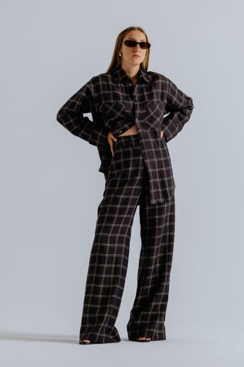 koszula w krate oversize