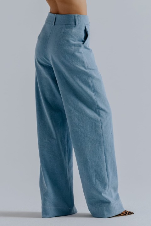 jeansowe spodnie damskie wide leg
