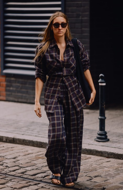 komplet spodnie i koszula polska marka modowa