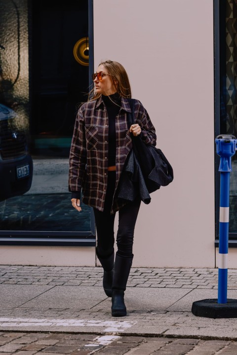 koszula w krate oversize damska